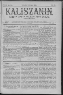 Kaliszanin : gazeta miasta Kalisza i jego okolic