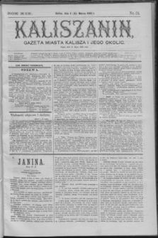 Kaliszanin : gazeta miasta Kalisza i jego okolic