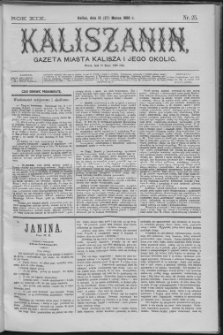 Kaliszanin : gazeta miasta Kalisza i jego okolic