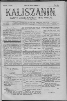 Kaliszanin : gazeta miasta Kalisza i jego okolic