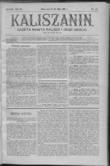 Kaliszanin : gazeta miasta Kalisza i jego okolic
