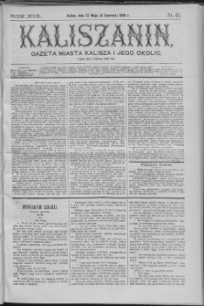 Kaliszanin : gazeta miasta Kalisza i jego okolic