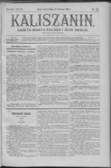Kaliszanin : gazeta miasta Kalisza i jego okolic