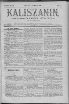 Kaliszanin : gazeta miasta Kalisza i jego okolic