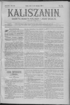 Kaliszanin : gazeta miasta Kalisza i jego okolic