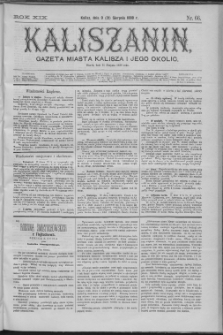 Kaliszanin : gazeta miasta Kalisza i jego okolic