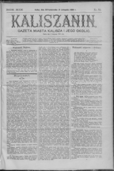 Kaliszanin : gazeta miasta Kalisza i jego okolic