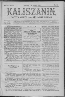 Kaliszanin : gazeta miasta Kalisza i jego okolic