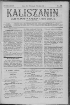 Kaliszanin : gazeta miasta Kalisza i jego okolic