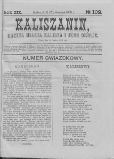Kaliszanin : gazeta miasta Kalisza i jego okolic