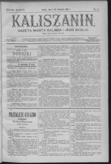 Kaliszanin : gazeta miasta Kalisza i jego okolic