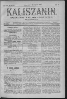 Kaliszanin : gazeta miasta Kalisza i jego okolic