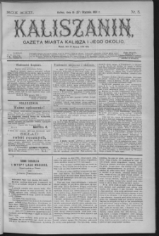Kaliszanin : gazeta miasta Kalisza i jego okolic