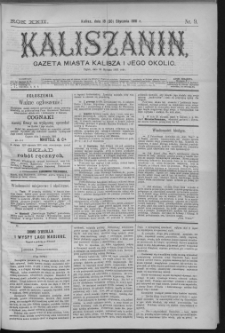 Kaliszanin : gazeta miasta Kalisza i jego okolic