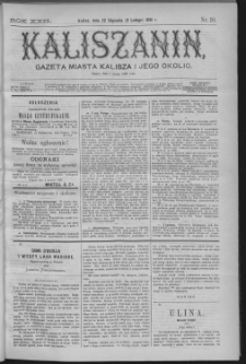 Kaliszanin : gazeta miasta Kalisza i jego okolic