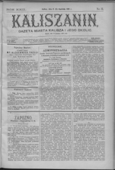 Kaliszanin : gazeta miasta Kalisza i jego okolic