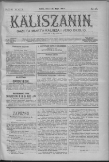Kaliszanin : gazeta miasta Kalisza i jego okolic