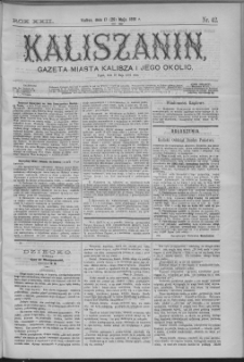 Kaliszanin : gazeta miasta Kalisza i jego okolic