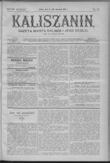 Kaliszanin : gazeta miasta Kalisza i jego okolic