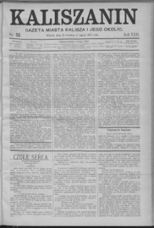 Kaliszanin : gazeta miasta Kalisza i jego okolic