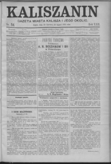 Kaliszanin : gazeta miasta Kalisza i jego okolic