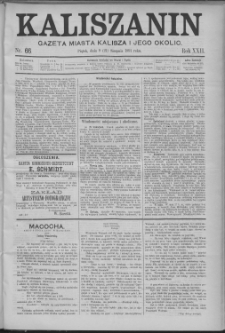 Kaliszanin : gazeta miasta Kalisza i jego okolic