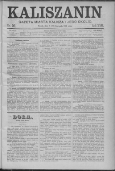 Kaliszanin : gazeta miasta Kalisza i jego okolic