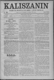 Kaliszanin : gazeta miasta Kalisza i jego okolic