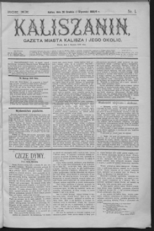 Kaliszanin : gazeta miasta Kalisza i jego okolic