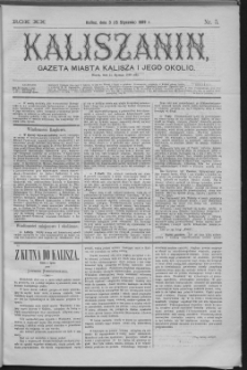 Kaliszanin : gazeta miasta Kalisza i jego okolic