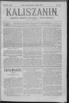 Kaliszanin : gazeta miasta Kalisza i jego okolic