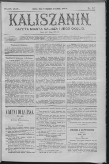 Kaliszanin : gazeta miasta Kalisza i jego okolic