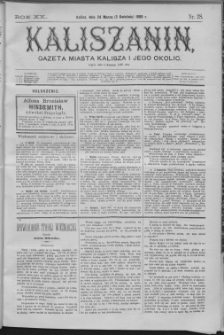 Kaliszanin : gazeta miasta Kalisza i jego okolic