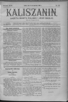 Kaliszanin : gazeta miasta Kalisza i jego okolic