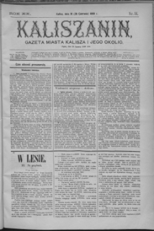 Kaliszanin : gazeta miasta Kalisza i jego okolic