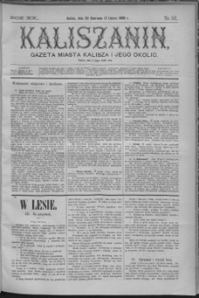 Kaliszanin : gazeta miasta Kalisza i jego okolic