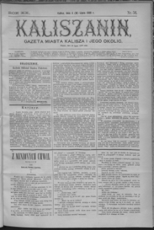 Kaliszanin : gazeta miasta Kalisza i jego okolic