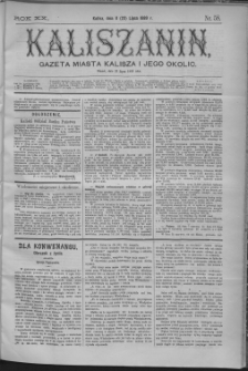 Kaliszanin : gazeta miasta Kalisza i jego okolic
