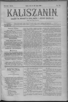 Kaliszanin : gazeta miasta Kalisza i jego okolic