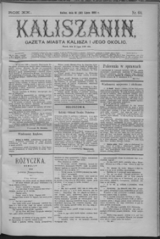 Kaliszanin : gazeta miasta Kalisza i jego okolic