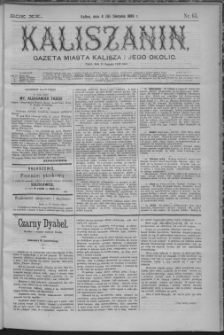 Kaliszanin : gazeta miasta Kalisza i jego okolic