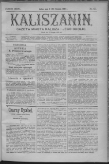 Kaliszanin : gazeta miasta Kalisza i jego okolic