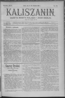 Kaliszanin : gazeta miasta Kalisza i jego okolic