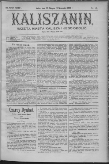 Kaliszanin : gazeta miasta Kalisza i jego okolic