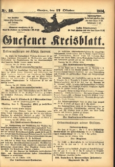 Gnesener Kreisblatt 1904.10.27 Nr86
