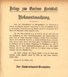 Beilage zum Gnesener Kreisblatt