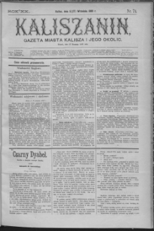 Kaliszanin : gazeta miasta Kalisza i jego okolic