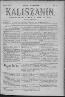 Kaliszanin : gazeta miasta Kalisza i jego okolic