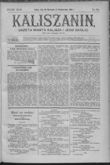 Kaliszanin : gazeta miasta Kalisza i jego okolic