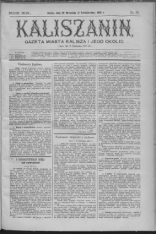 Kaliszanin : gazeta miasta Kalisza i jego okolic